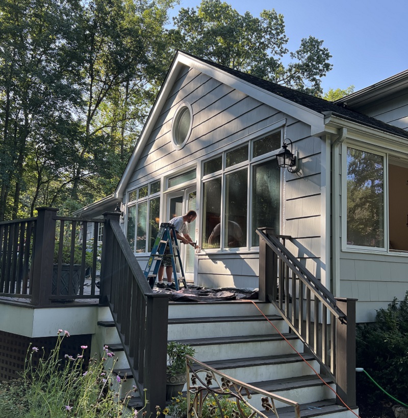 Remove old door and windows
